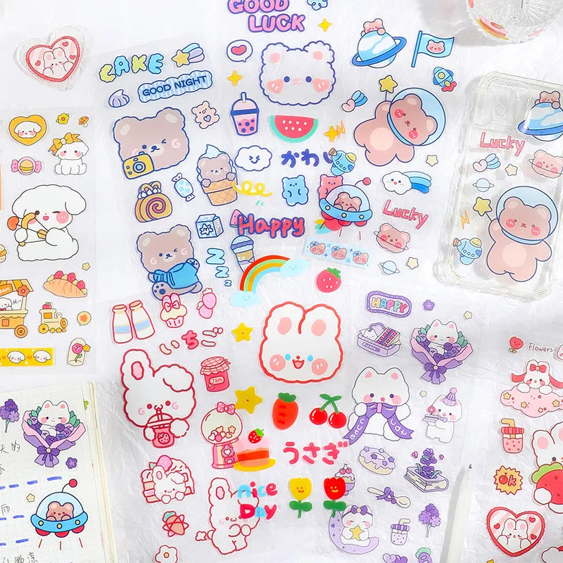 Waterproof stickers ''Space Bear''