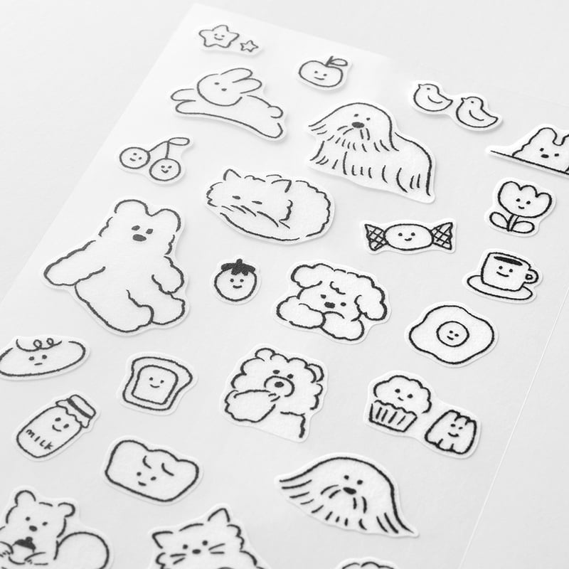 Stickers Two Sheets ''Cute Motif''