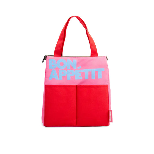 Thermal Food Bag ''Bon Apetit'' Red / Pink