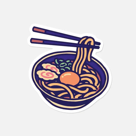 Vinyl-Aufkleber „Udon Bowl“.